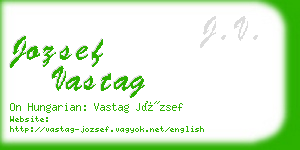 jozsef vastag business card